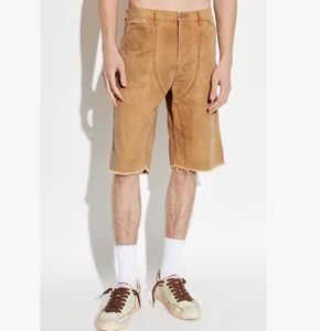 OEM Custom Canvas Men's Cargo Shorts Distressed Denim Shorts Vintage Casual Summer Tactical Cotton High Waist Acid Wash Shorts
