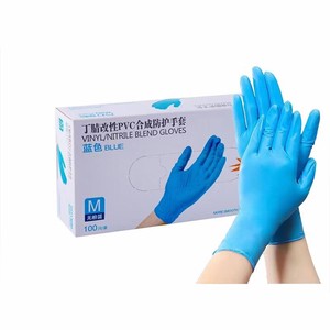 100-Piece Disposable Vinyl/Nitrile Gloves Powder Latex Free Vinyl Material for Home Cleaning Beauty Salon Usage Safety Gloves