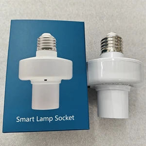 Tuya WiFi E27 Wireless Remote Control Light Lampholder Socket ON/off Smart Plug Range Smart Device for LED Bulb Holder Base