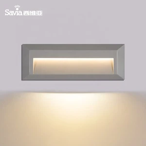 Savia Outside Square LED IP65 Waterproof 2W Brick Step Stair Lamp Surface Mounted Outdoor Wall Lights for /Garden/Lawn Porch