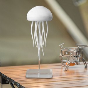 High Quality White Jellyfish Lamp Modern RGB Color Hanging Floating Light with Voice Control for Home & Bathroom Decor