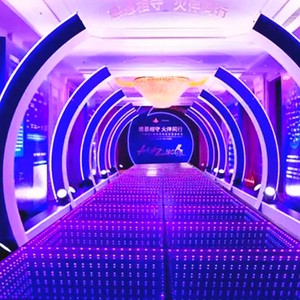 2025 New Style Interactive LED Dance Floor Free Accessory Props with DMX512 Control Modern Display Screen Dance Floor