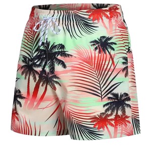 Summer Mens Swim Trunks Quick Dry Breathable 4 Way Stretch Waterproof Elastic Waist Zipper Pocket Beach Sports Shorts