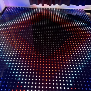 Waterproof indoor outdoor pixels LED digital dance floor portable LED dance floor panel Pista De Baile Led Wedding Party Event