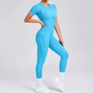 Sportswear Activewear High Quality Backless One Piece Fitness Workout Yoga Gym Sports Jumpsuit