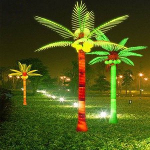 Realistic Waterproof Led Outdoor Trees Artificial Palm Trees Led Light