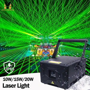 IP65 Professional Outdoor Laser Light - High Precision 10W/15W/20W Animation Laser for Concerts, Disco & Building Projection