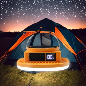 Mini Solar LED Camping Light Flashlight Magnetic Rechargeable Camp Lantern Portable ABS Lamp for Outdoor Tent Hiking