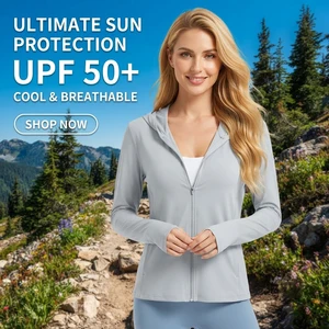 Nylon Spandex Ice Silk UPF50+ Sun Protection Hoodie Lightweight Breathable Quick Dry Anti-Bacterial Eco-Friendly Drawstring