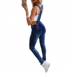 Fashion Casual Broadband Sexy Denim Jumpsuits