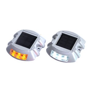 Horseshoe Wholesale Outdoor Driveway Sidewalk Garden Pathway Deck Dock Aluminum Led Pavement Solar Powered Road Stud Light