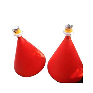 Factory Custom LLDPE Plastic Marine Navigation Buoys Conical Floating Sea Marker Buoy with Solar Light for Ocean