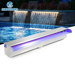 Factory Direct Supply Cheap Price RGB Light Stainless Steel Swimming Pool Waterfall