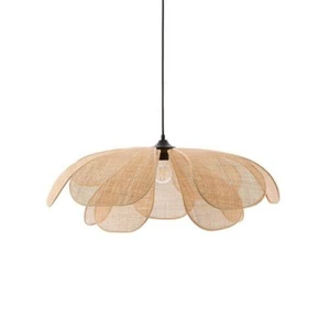 Bamboo Chandelier Chinese Bamboo Art Restaurant Bamboo Lamp Single Head Tea Room Balcony Woven Lights
