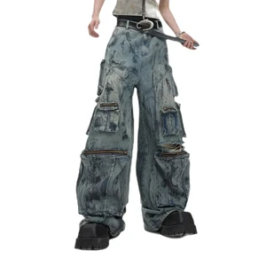 DiZNEW Oem Manufacturer Wholesale High-quality, Heavyweight Stone-washed Jeans Man