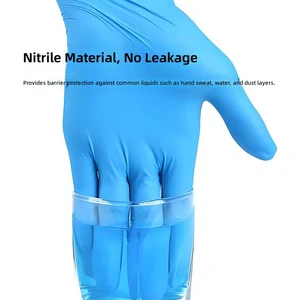 Factory Price Powder-Free Disposable Blue Nitrile Gloves Medical Grade Disposable Blue Nitrile Gloves