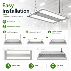 LED Linear High Bay Light DALI Dimmable IP65 ETL CE 5Y Cold Storage Factory Gym Wholesale