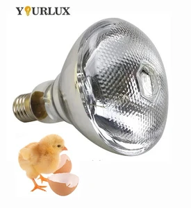 IR Poultry Halogen Heat Lamp R125 150W 175W 250W 275w 220V E27 Infrared Bulb Chicken Pig Rabbit Sheep Duck Farm