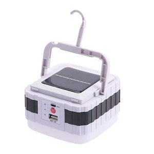 TAIKOO Rechargeable Waterproof Outdoor Solar Camping Light 5 Modes Red and Blue Light Camping Lamp LED Bulb Emergency Lamp