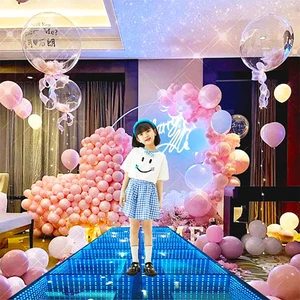 2025 High Quality Portable Illuminated Led Dance Floor With Props Free Accessories Birchwood Dance Floor