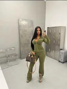 Women's Plus Size Suit Solid Two Piece Set Letter Printing Sporty Zipper Jacket Pants Set Women's Knit Sweater Set Clothing