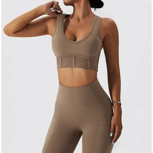 Factory Outlet Quick-drying Women's Yoga Suit Plus Size 2 Piece Fitness Sets Leggings With Pocket