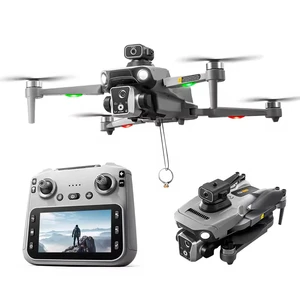 K19 MAX 4K Dual Camera 4.5 Inch Screen 360 Obstacle Avoidance One-click Airdrops 20 Minutes 1200M Flight RC Quadcopter App