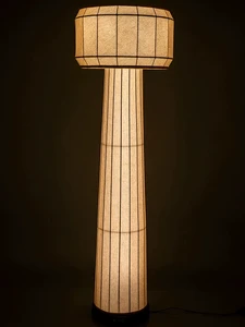 Wabi Sabi Italian Floor Lamp Creative Fabric LED Ambient Light for Luxury Hotel Lobby Villa Modern Living Room Decor