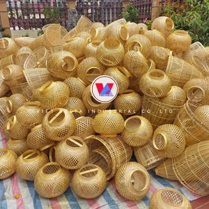 SUSTAINABLE BAMBOO AND RATTAN LAMP / NATURAL AESTHETICS / READY TO SHIP TO GLOBAL DECOR MARKETS