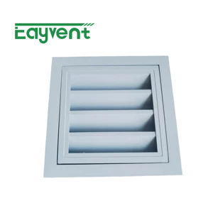 Weatherproof Aluminum Exterior Wall Louver Vent Hinged Openable 6063-T5 Powder Coated Rainproof Grille For Insect Screen HVAC