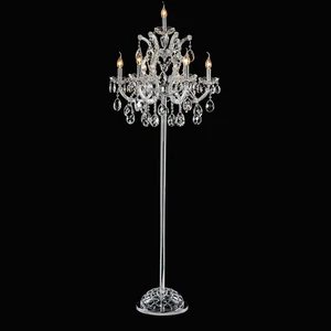 Design Luxury Decorative Floor Lamp Crystal Floor Light Modern Living Room Bedroom Standing Lamp Home Lighting