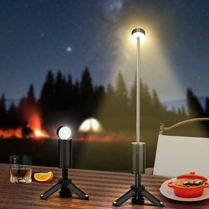2025 New IP65 13000mah Magnetic Portable Hiking Camping Fishing Flashlight Telescoping Camping Lantern Telescopic Camping Light
