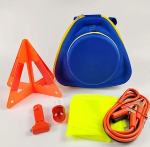 Direct Factory Production Safety Accessory Survival Car Emergency Car Repair Tools Kit-EVA Material Blue Color 1 Year Warranty