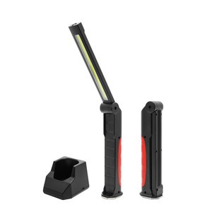 Foldable LED Slim Work Light USB Rechargeable COB Work Flashlight Portable Magnetic Cordless Inspection Work Lamp For Car Repair
