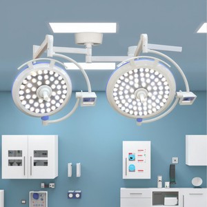 Ceiling LED Surgical Shadowless Light 160000Lux Ultra Thin Operating Lamp Adjustable Color Temperature for Hospital OR