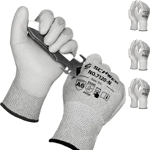 High Quality Gloves Level 5 C Cutting Resistant Gloves Safety Garden Anti Cut Working Gloves Custom logo Palm