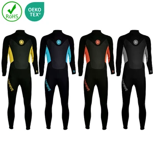 OEM Wetsuit Custom Logo Long Sleeve Back Zipper 3mm Swimming Diving Suit Men Neoprene Surfing Wetsuits