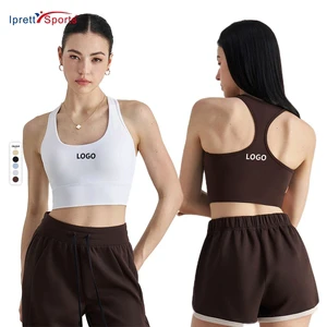 Hot Selling Classic Gym Racer Back Yoga Bra Workout Crop Tops High Support Sports Bras for Women