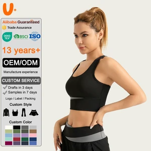 High Intensity Support Breathable Yoga Bra Removable Breast Pads Cross Back Design for Women Gym Workout Active Wear Print