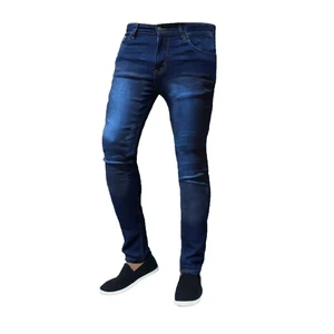 Factory Wholesale and High Quality Plus Size Stretch Dark Blue Men Jeans