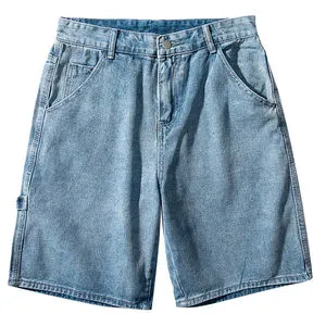 High Quality Summer Men Denim Shorts Male Jeans Men's Short Pants Young Jeans Pockets And Button Fly