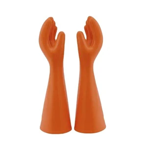 High Voltage 25kV Electrical Insulating Glove Protective Class 2 Rubber Insulating Safety Gloves for Electric Power