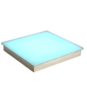 2025 New Hengyu Square Rgb Touch Color Change Led Dance Floor Paver Brick Lights for Staircase 3d Interactive Landscape Lamp