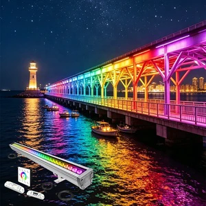 RGBW DMX512 2.4G LED Controller DC5V 24V Dimmable Panel for Wall Washer Linear Color Lights
