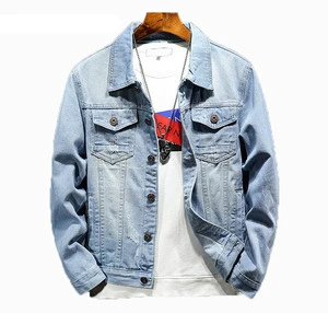 New Wholesale Fasion Men's Denim Jeans Jacket for Autumn