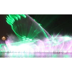 FREE DESIGN Lake Floating Musical Dancing Water Fountain With DMX Control System Colorful LED Lights