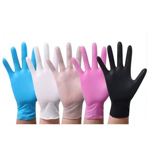 Super-Flex Disposable 5MIL NBR Nitrile Gloves Anti-Slip Puncture-Resistant Odor-Resistant General Purpose Safety Gloves Textured