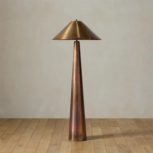 Unique Design Indoor Metal Retro Standing Floor Light Iridescent Finish Living Room Sofa Bedroom Bedside Villa Art Decor Lamp