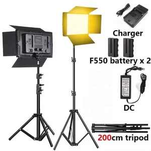 Upgraded U600+ U800+ LED Video LED Light Tripod Dimmable Bi-Color LED Panel Light for Studio Photography YouTube Video Shooting
