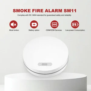 Factory Direct Standalone Fire Alarm EN14604 Fire Alarm ABS Plastic OEM ODM 10 Years Built-in Lithium Battery TUV Certified
